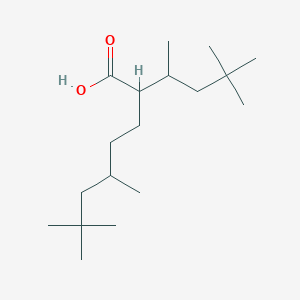molecular formula C18H36O2 B1582203 2-(4,4-Dimethylpentan-2-yl)-5,7,7-trimethyloctanoic acid CAS No. 54680-48-7