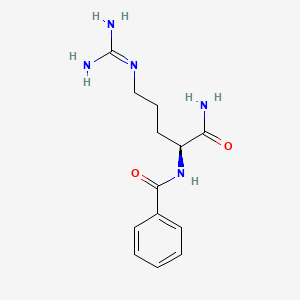 molecular formula C13H19N5O2 B1582217 N(α)-苯甲酰精氨酰胺 CAS No. 965-03-7