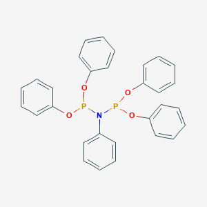 molecular formula C30H25NO4P2 B158222 Imidodiphosphorous acid, phenyl-, tetraphenyl ester CAS No. 129682-74-2