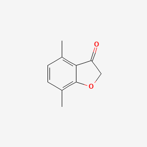 molecular formula C10H10O2 B1582224 4,7-Dimethyl-1-benzofuran-3-one CAS No. 20895-45-8
