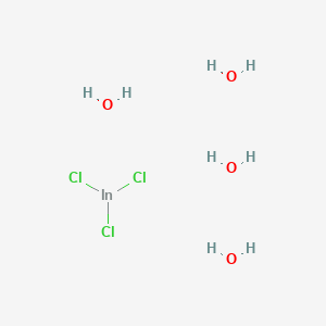 molecular formula InCl3·4H2O<br>Cl3H8InO4 B1582226 Indium chloride tetrahydrate CAS No. 22519-64-8