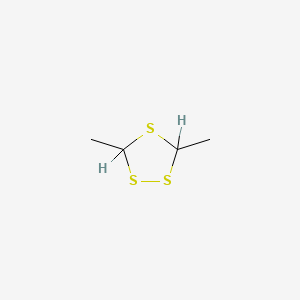 molecular formula C4H8S3 B1582227 3,5-二甲基-1,2,4-三硫杂环己烷 CAS No. 23654-92-4