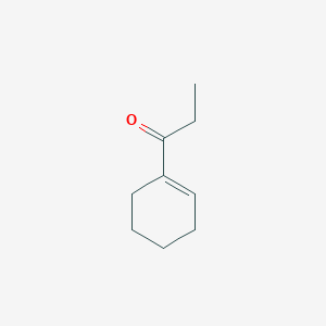 molecular formula C9H14O B158228 1-Propanone, 1-(1-cyclohexen-1-yl)- CAS No. 1655-03-4