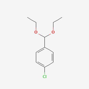 molecular formula C11H15ClO2 B1582286 4-Chlorobenzaldehyde diethyl acetal CAS No. 2403-61-4