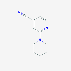 molecular formula C11H13N3 B1582299 2-(Piperidin-1-yl)isonicotinonitrile CAS No. 127680-89-1