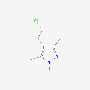4-(2-chloroethyl)-3,5-dimethyl-1H-pyrazole