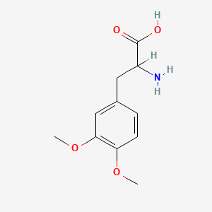 molecular formula C11H15NO4 B1582303 2-Amino-3-(3,4-dimethoxyphenyl)propanoic acid CAS No. 55-59-4
