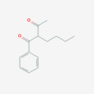 molecular formula C14H18O2 B158234 2-butyl-1-phenylbutane-1,3-dione CAS No. 10225-39-5