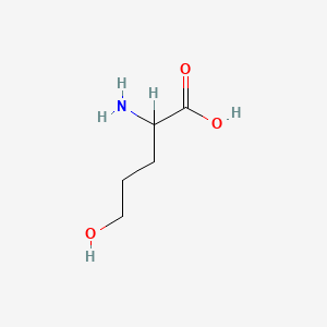 molecular formula C5H11NO3 B1582342 2-氨基-5-羟基戊酸 CAS No. 533-88-0
