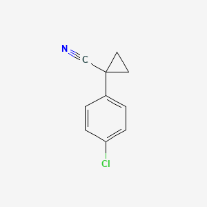 molecular formula C10H8ClN B1582353 1-(4-Chlorophenyl)cyclopropanecarbonitrile CAS No. 64399-27-5