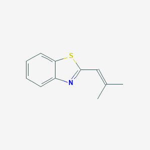 molecular formula C11H11NS B158236 2-Methyl-prop-1-enyl-benzothiazole CAS No. 1628-61-1