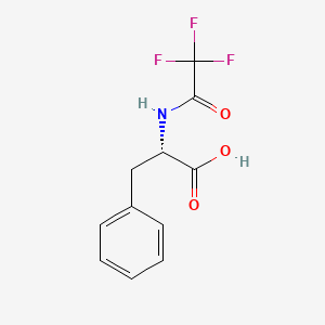 molecular formula C11H10F3NO3 B1582369 N-Trifluoroacetyl-L-phenylalanine CAS No. 350-09-4