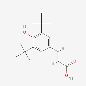 molecular formula C17H24O3 B1582370 3,5-DI-Tert-butyl-4-hydroxycinnamic acid CAS No. 22014-01-3