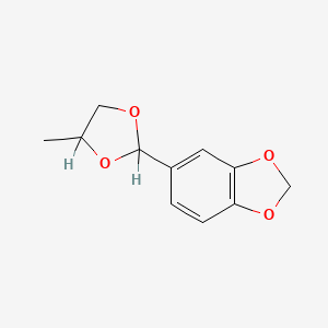 molecular formula C11H12O4 B1582376 5-(4-Methyl-1,3-dioxolan-2-yl)-1,3-benzodioxole CAS No. 61683-99-6