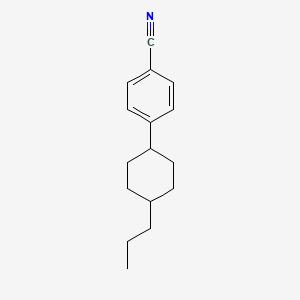 molecular formula C16H21N B1582400 trans-4-(4-Propylcyclohexyl)benzonitrile CAS No. 61203-99-4