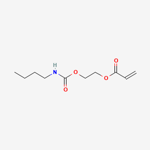 molecular formula C10H17NO4 B1582409 2-[[(Butylamino)carbonyl]oxy]ethyl acrylate CAS No. 63225-53-6