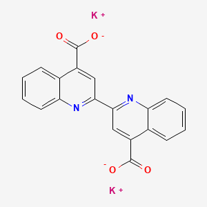 molecular formula C20H10K2N2O4 B1582410 [2,2'-Biquinoline]-4,4'-dicarboxylic acid, dipotassium salt CAS No. 63451-34-3