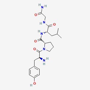 molecular formula C22H33N5O5 B1582413 Tyrosyl-prolyl-leucyl-glycinamide CAS No. 77133-61-0
