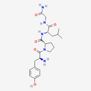 molecular formula C22H33N5O5 B1582413 (Tyr0)-melanocyte-stimulating hormone-release inhibiting factor CAS No. 77133-61-0