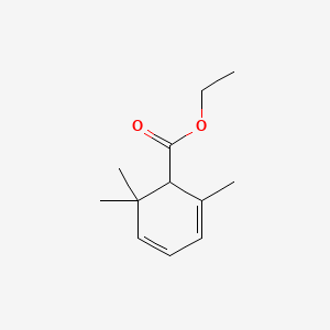 molecular formula C12H18O2 B1582422 Ethyl 2,6,6-trimethylcyclohexa-2,4-diene-1-carboxylate CAS No. 35044-57-6