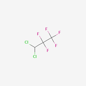 molecular formula C3HCl2F5 B1582426 3,3-二氯-1,1,1,2,2-五氟丙烷 CAS No. 422-56-0