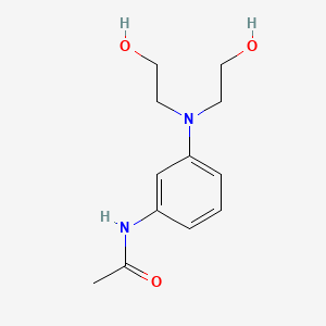 molecular formula C12H18N2O3 B1582439 N-[3-[bis(2-hydroxyethyl)amino]phenyl]acetamide CAS No. 92-02-4