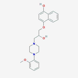 molecular formula C24H28N2O4 B158244 NH-Naftopidil CAS No. 133024-36-9