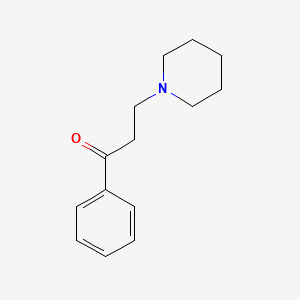 molecular formula C14H19NO B1582462 3-哌啶基丙苯酮 CAS No. 73-63-2