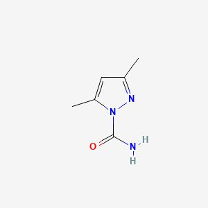 molecular formula C6H9N3O B1582464 3,5-二甲基-1H-吡唑-1-甲酰胺 CAS No. 934-48-5