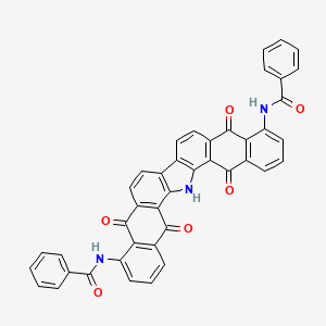 molecular formula C42H23N3O6 B1582479 N-(24-benzamido-6,13,19,26-tetraoxo-16-azaheptacyclo[15.12.0.02,15.05,14.07,12.018,27.020,25]nonacosa-1(17),2(15),3,5(14),7(12),8,10,18(27),20(25),21,23,28-dodecaen-8-yl)benzamide CAS No. 2379-78-4