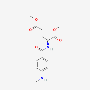 molecular formula C17H24N2O5 B1582480 Diethyl N-[4-(methylamino)benzoyl]-L-glutamate CAS No. 2378-95-2