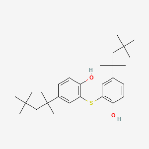 molecular formula C28H42O2S B1582490 Phenol, 2,2'-thiobis[4-(1,1,3,3-tetramethylbutyl)- CAS No. 3294-03-9