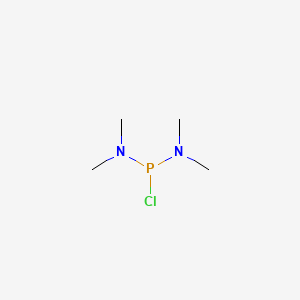 molecular formula C4H12ClN2P B1582491 Bis(dimethylamino)chlorophosphine CAS No. 3348-44-5