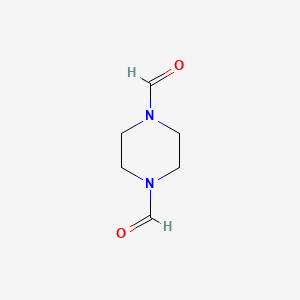 molecular formula C6H10N2O2 B1582499 Piperazine-1,4-dicarbaldehyde CAS No. 4164-39-0