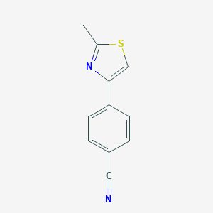 molecular formula C11H8N2S B158250 4-(2-Methyl-1,3-thiazol-4-yl)benzonitrile CAS No. 127406-79-5