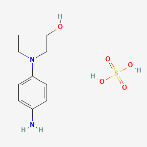 molecular formula C10H18N2O5S B1582501 2-((4-Aminophenyl)(ethyl)amino)ethanol sulfate CAS No. 4327-84-8