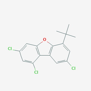 B158255 6-t-Butyl-1,3,8-trichlorodibenzofuran CAS No. 125652-12-2