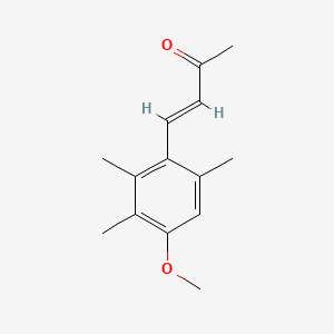 molecular formula C14H18O2 B1582551 4-(4-Methoxy-2,3,6-trimethylphenyl)but-3-en-2-one CAS No. 62924-31-6