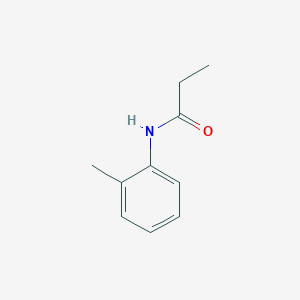 molecular formula C10H13NO B1582556 N-(2-methylphenyl)propanamide CAS No. 19343-15-8