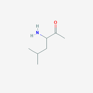molecular formula C7H15NO B1582559 3-Amino-5-methylhexan-2-one CAS No. 40513-34-6