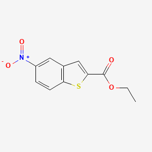 molecular formula C11H9NO4S B1582565 5-硝基-1-苯并噻吩-2-甲酸乙酯 CAS No. 25785-09-5