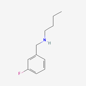 molecular formula C11H16FN B1582572 Benzenemethanamine, N-butyl-3-fluoro- CAS No. 60509-34-4