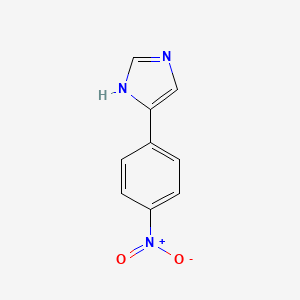 molecular formula C9H7N3O2 B1582574 4-(4-Nitrophenyl)-1H-imidazole CAS No. 38980-93-7