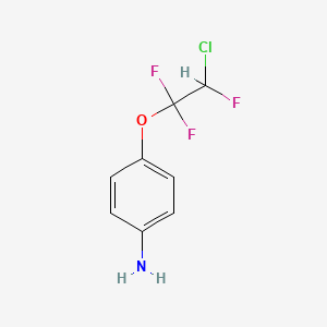 molecular formula C8H7ClF3NO B1582588 4-(2-Chloro-1,1,2-trifluoroethoxy)aniline CAS No. 403-61-2