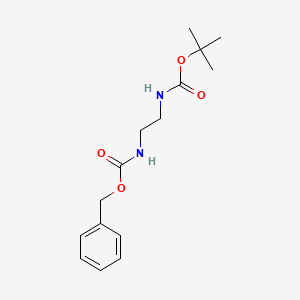 molecular formula C15H22N2O4 B1582594 苄基叔丁基乙烷-1,2-二基二氨基甲酸酯 CAS No. 77153-05-0
