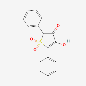 molecular formula C16H12O4S B1582595 4-Hydroxy-2,5-diphenylthiophen-3(2h)-one 1,1-dioxide CAS No. 54714-10-2