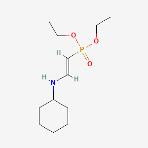 molecular formula C12H24NO3P B1582601 Diethyl cyclohexylaminovinylphosphate CAS No. 20061-84-1
