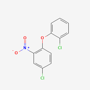 molecular formula C12H7Cl2NO3 B1582608 4-Chloro-1-(2-chlorophenoxy)-2-nitrobenzene CAS No. 22544-02-1