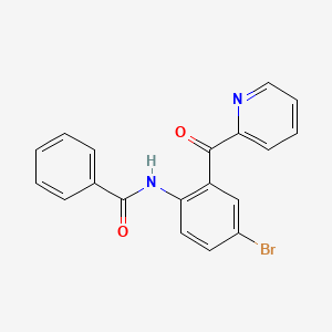 molecular formula C19H13BrN2O2 B1582609 N-(4-Bromo-2-picolinoylphenyl)benzamide CAS No. 22753-88-4