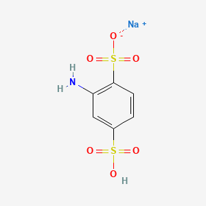 molecular formula C6H6NNaO6S2 B1582613 Sodium 2-amino-4-sulfobenzenesulfonate CAS No. 24605-36-5